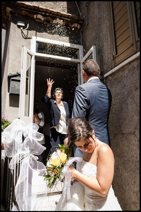 Italian bride and groom
