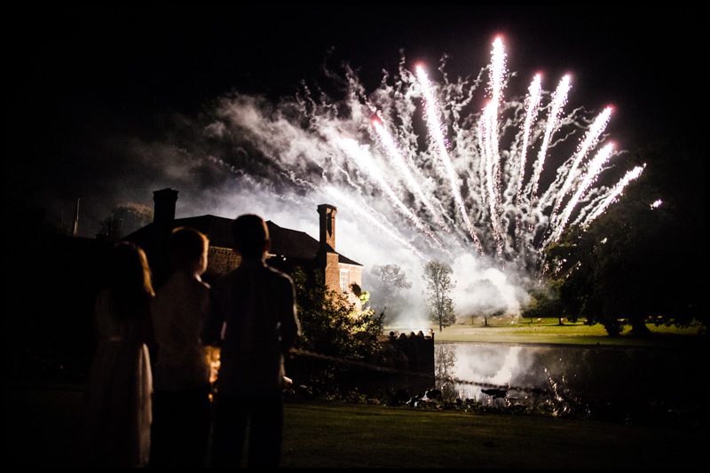 Firework display at Birtsmorton Court