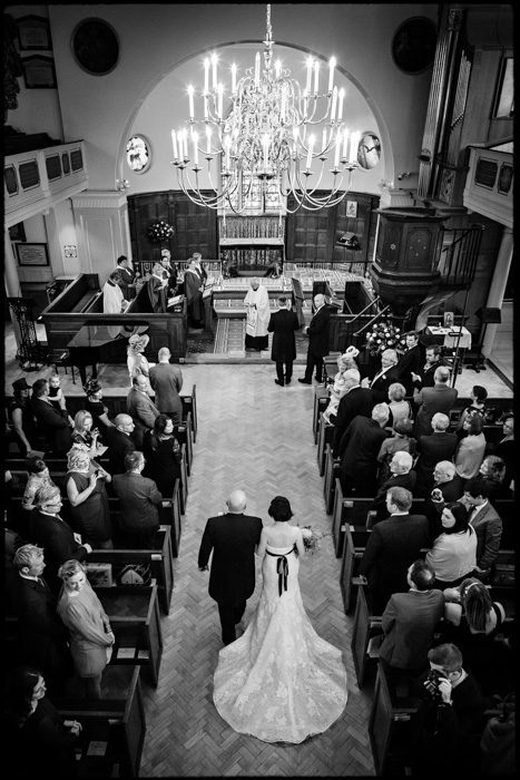 Wedding photography at St Mary's Church in Battersea