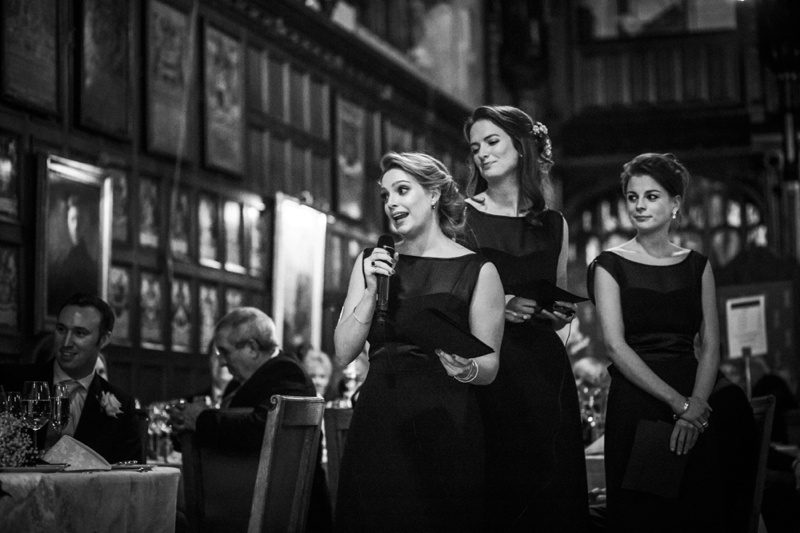 Winter wedding at St Etheldreda's and Lincoln's Inn