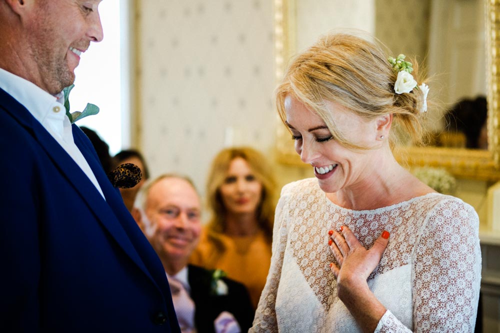 Bride gets emotional during Canterbury wedding